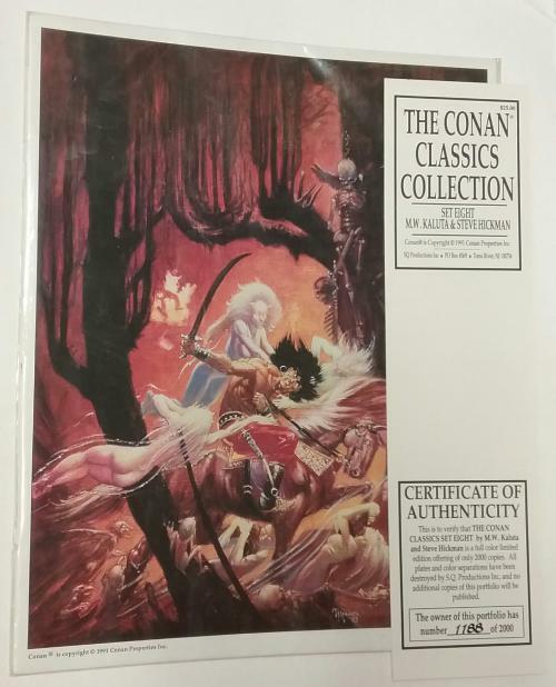 Michael Kaluta "CONAN Classics Collection" Fantasy Art Prints LTD #1188/2000