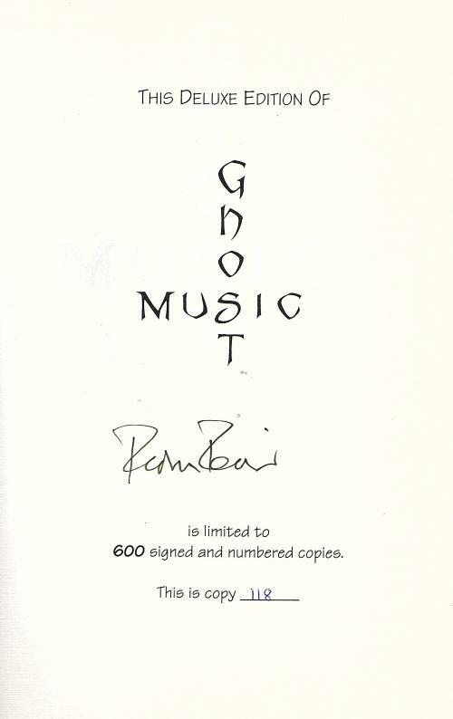 Ghost Music and Other Tales by Thomas Tessier (Limited Edition) Signed