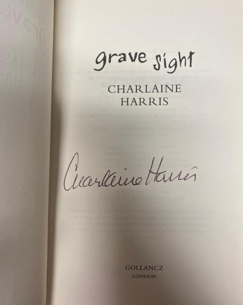 Grave Sight by Charlaine Harris (First Edition) Signed
