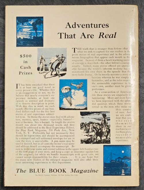 Blue Book Apr 1931 Laurence Herndon Cvr; Burroughs - Tarzan; George F. Worts
