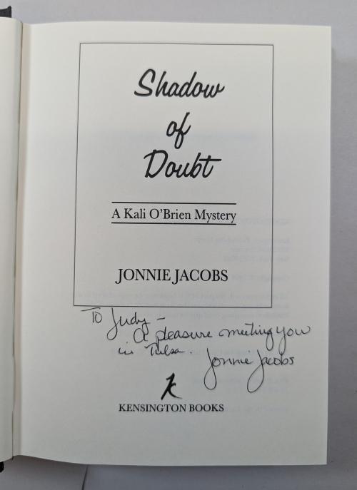 Shadow of Doubt: A Kali O'Brien Mystery by Jonnie Jacobs (First Edition) Signed