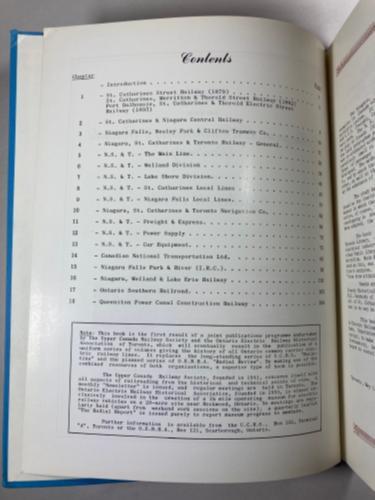 History of the Niagara, St. Catharines & Toronto Railway (First Edition)