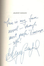 Against Infinity by Gregory Benford (1st Ed. Limited) Signed