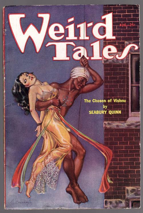 Weird Tales Aug 1933 Brundage GG Bondage Cvr; Jacobi; Quinn - Pulp
