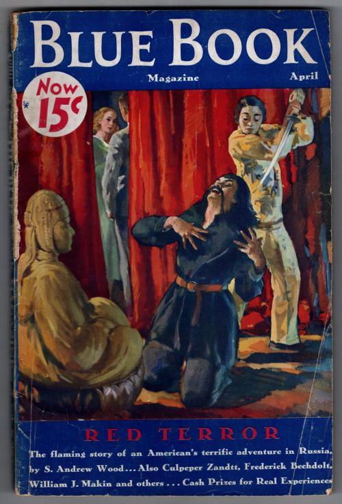 Blue Book Apr 1933 S. Andrew Wood "Red Terror" Chenoweth Cvr story