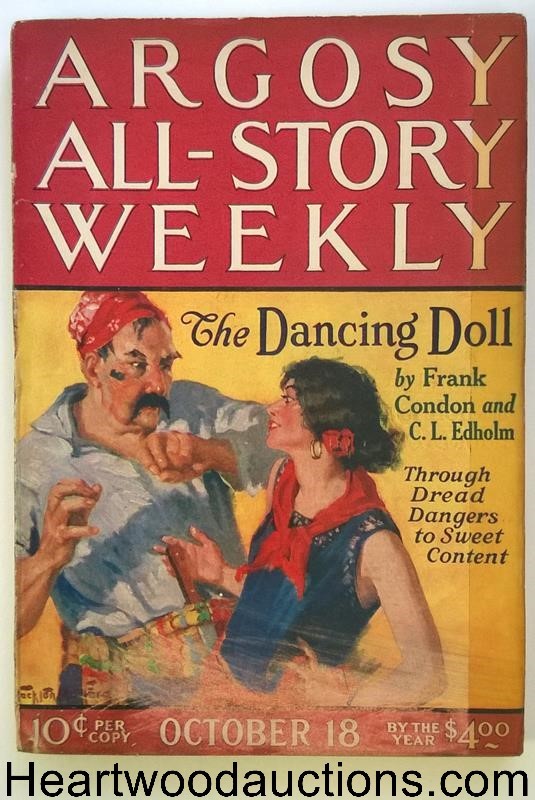 Argosy Oct 18, 1924 Burroughs - The Bandit of Hell's Bend (6/6); Max Brand