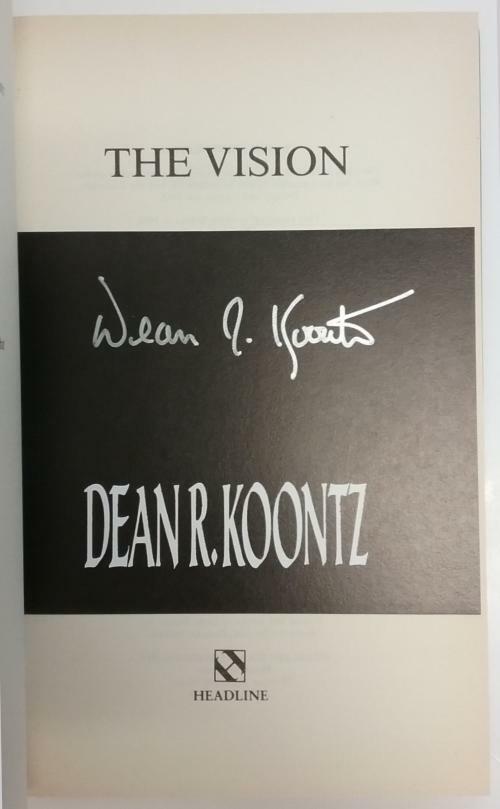 The Vision by Dean R. Koontz (First Edition) Signed