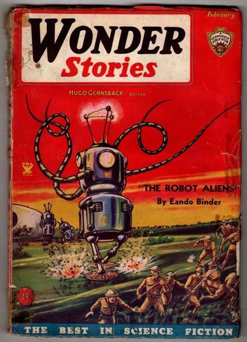 Wonder Stories February 1935 Frank R. Paul Cvr; Binder; Hamiliton; David Keller