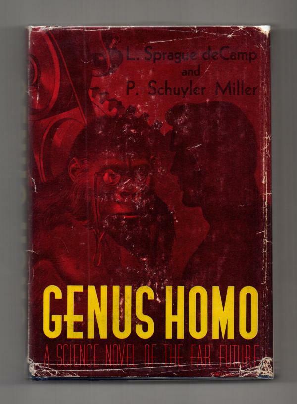 Genus Homo by L. Sprague de Camp & P. Schuyler Miller (1st ed) Edd Cartier cvr
