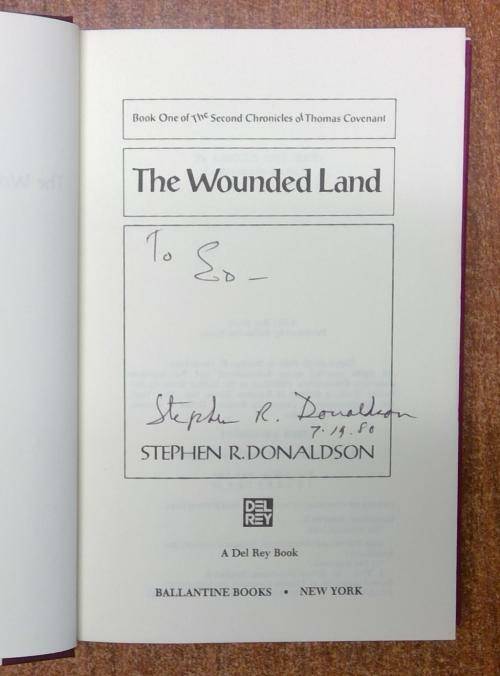 The Wounded Land by Stephen R. Donaldson (First Edition) Signed