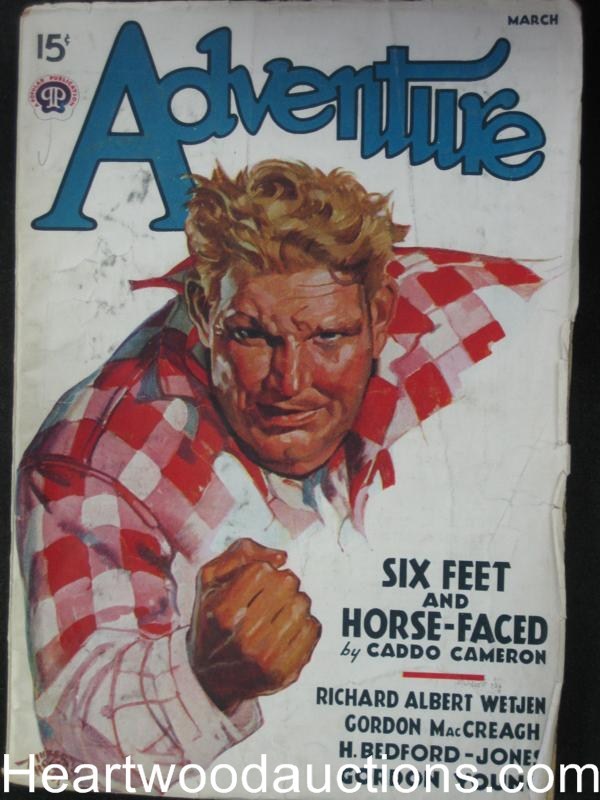 Adventure  Mar 1938  HB Jones, Wetjen, Harold Masur