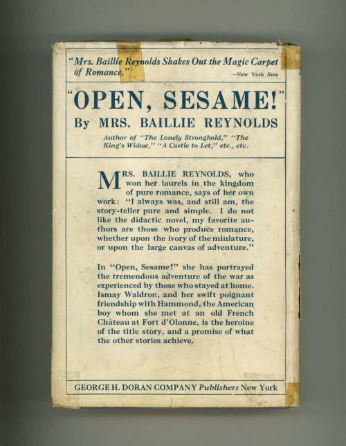 "Open Sesame!" by Mrs. Baillie Reynolds Golden Age Mystery (First Edition)