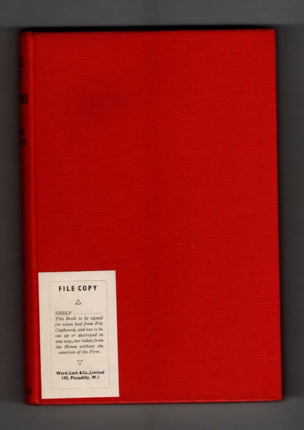 Those Folk of Bulboro by Edgar Wallace (Master Novelist Series) ward File Copy