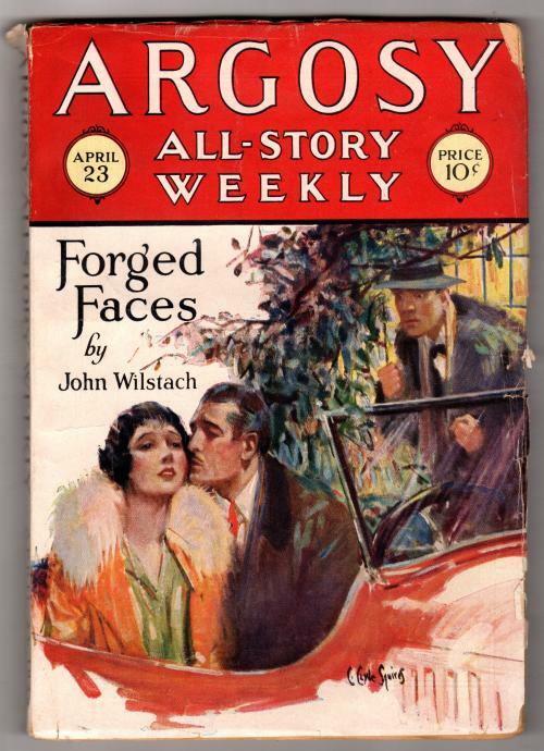 Argosy Apr 23, 1927  Edgar Rice Burroughs The War Chief 2/5; Squires Cover Art