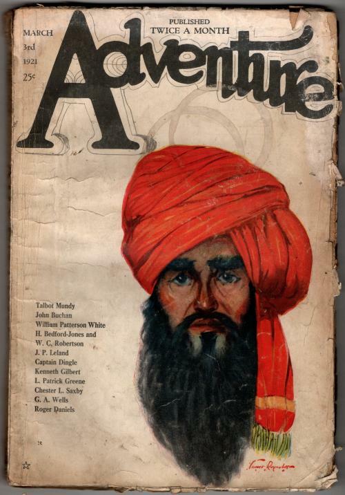 Adventure Mar 3 1921 Pulp James Reynolds Cvr; Talbot Mundy; H. Bedford-Jones;...