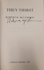 They Thirst by Robert R. McCammon (First Edition) Signed