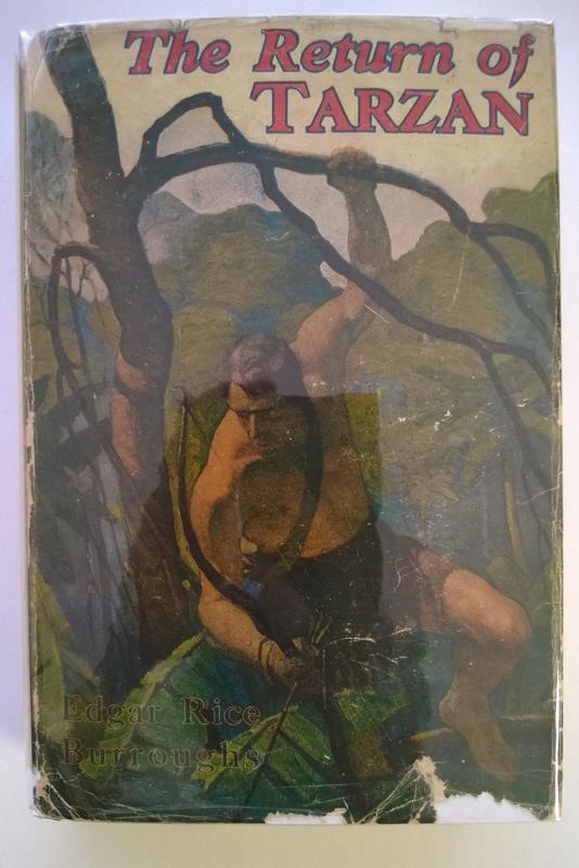 The RETURN of TARZAN by Edgar Rice Burroughs (DJ) N.C.Wyeth & St.John- High Grad