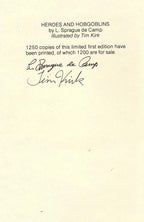Heroes and Hobgoblins by L. Sprague DeCamp (Limited First Edition) Signed