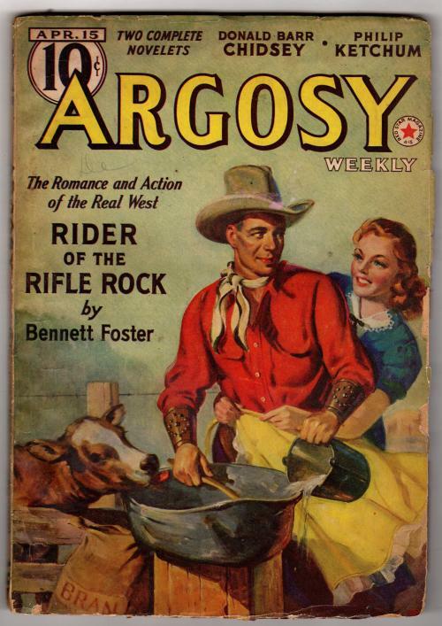 Argosy Apr 15, 1939 G.J. Rozen Cvr, Zagat Sci  Fi
