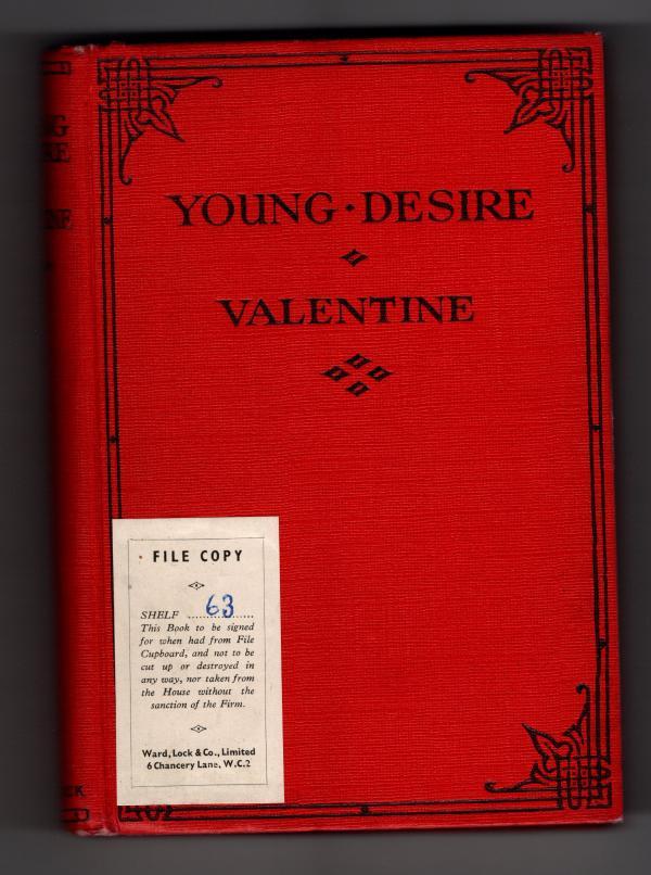 Young Desire by Valentine (Publisher's File Copy w/DJ)