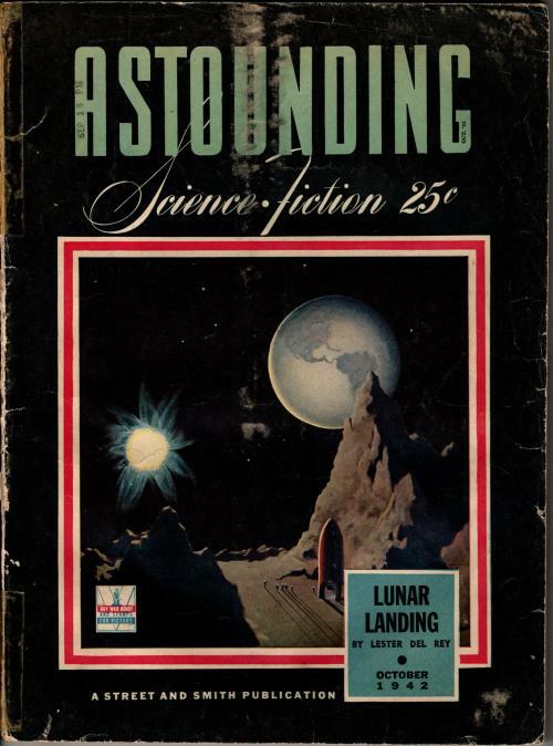 Astounding Oct 1942 Pulp Munchhausen Cvr; Leinster; A.E. van Vogt; L. Ron Hub...