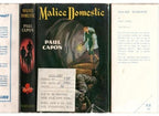 Malice Domestic by Paul Capon (First Edition) Hubin listed Mystery