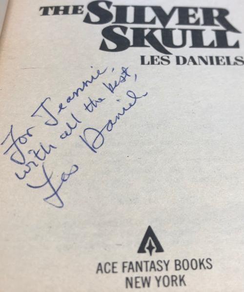The Silver Skull by Les Daniels Signed