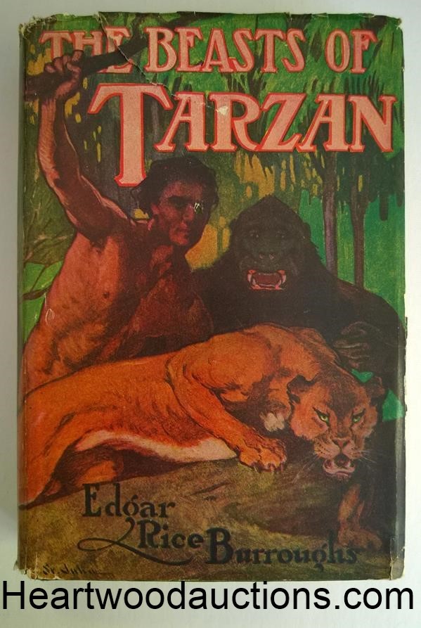 The BEASTS of TARZAN by Edgar Rice Burroughs FIRST J. Allen St. John Cover Art
