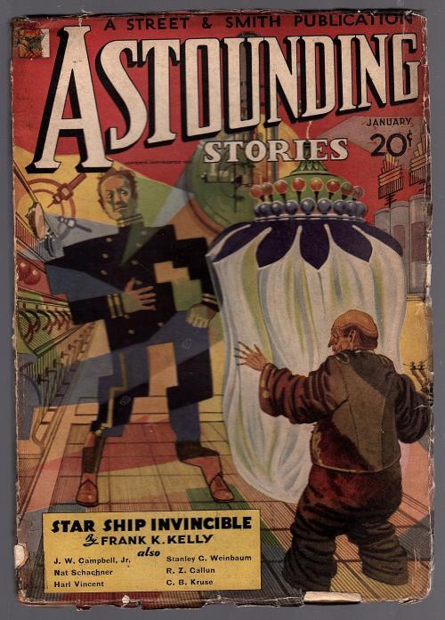 Astounding" March 1935 Doc Smith Frank Long, Jr. John W. Campbell, Jr.