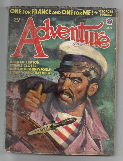 Adventure" January 1946 Stanley Cvr; Surdez; Reef