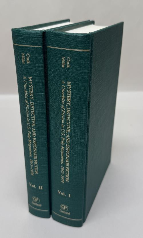 Mystery, Detective, and Espionage Fiction (Vol I & II) by Cook & Miller (First)