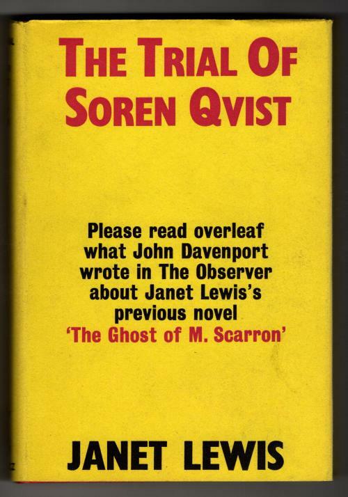 The Trial of Soren Qvist by Janet Lewis (First UK Edition) Gollancz File Copy