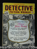 "Detective Fiction Weekly" November 16 1940, Frank Gruber, Richard Sale