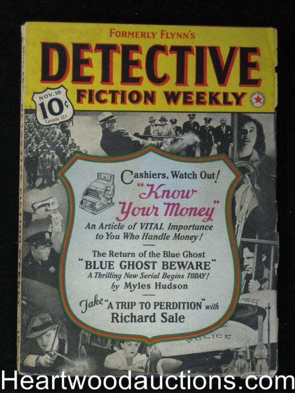 "Detective Fiction Weekly" November 16 1940, Frank Gruber, Richard Sale