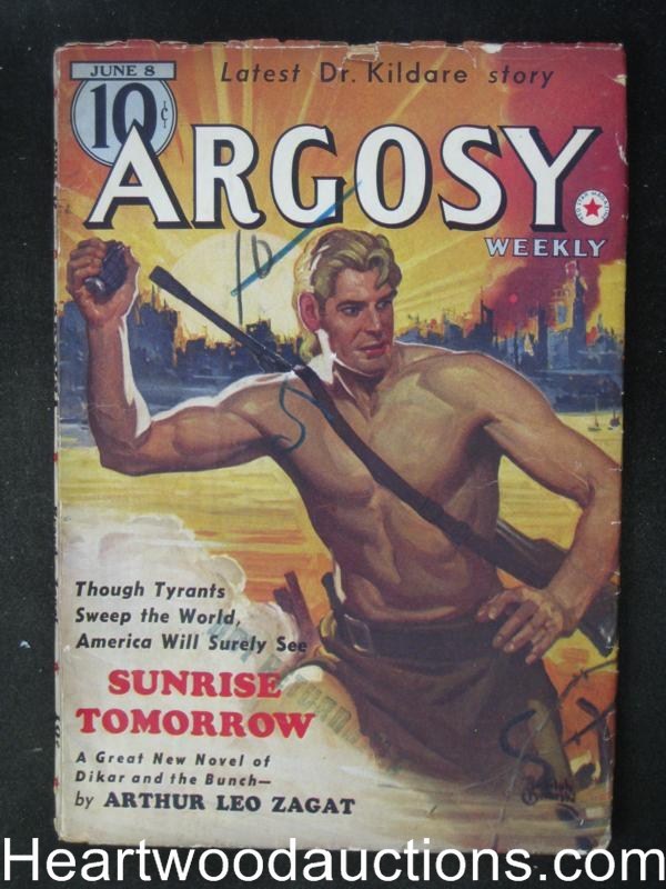 Argosy Jun 08, 1940 Sunrise Tomorrow / Belarski  Sci-Fi Cvr, Dr. Kildare
