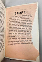 Murder of the Only Witness by J.S. Fletcher (A Harrap Jig-Saw Mystery) 1934