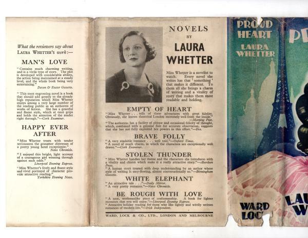 Proud Heart by Laura Whetter (First Edition) File Copy