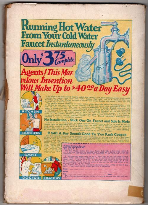 Miracle Science and Fantasy Stories Jun-Jul 1931 Disney/Mickey Mouse Ad - Pulp