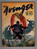The Avenger Mar 1940 Norman A Daniels; Robeson; HW Scott Cvr - Pulp