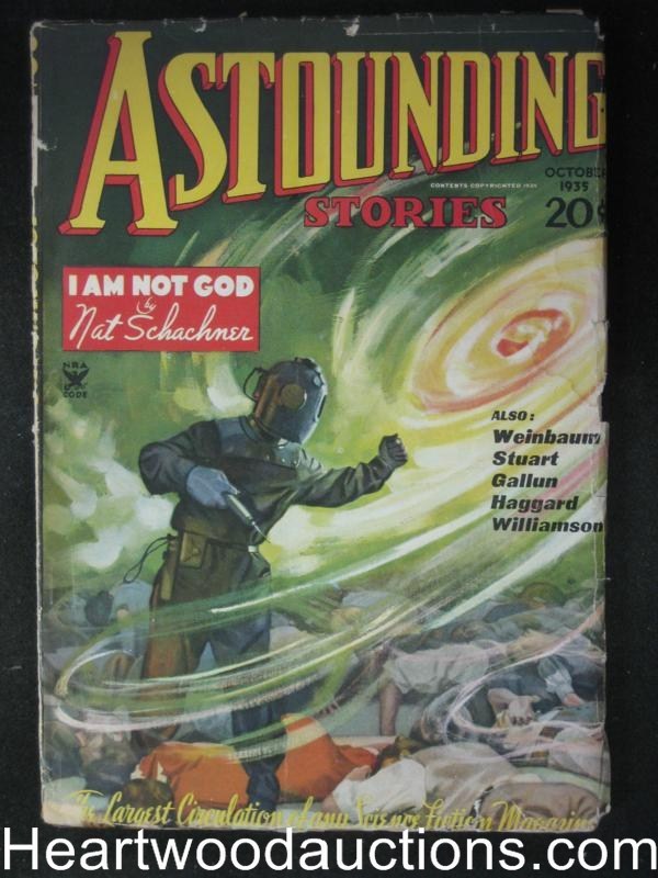 Astounding October 1935 Jack Williamson, Weinbaum