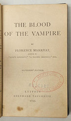 The Blood of  the Vampire by Florence Marryat