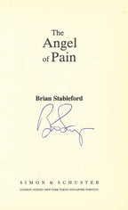 The Angel of Pain by Brian Stableford (First Edition) Signed