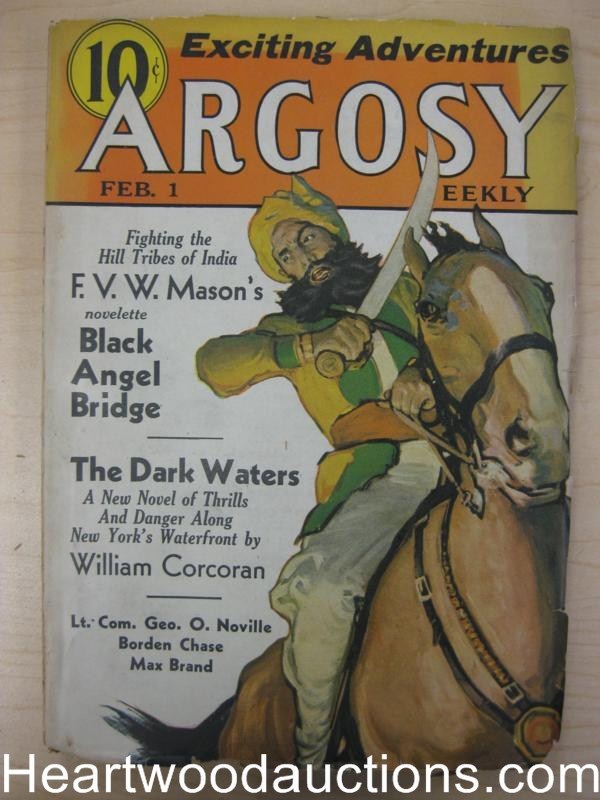 Argosy Feb 01, 1936 Max Brand, HBJ, FVW Mason,