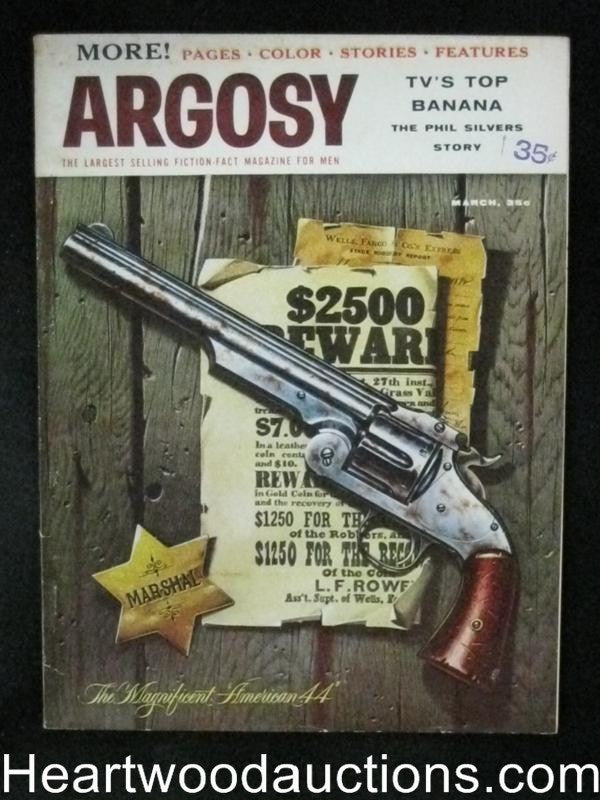 "Argosy" March 1957 Evan Hunter, Tina Louise, Ed Mcbain 1st, Meltzoff