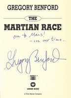 The Martian Race by Gregory Benford (First Edition) Signed