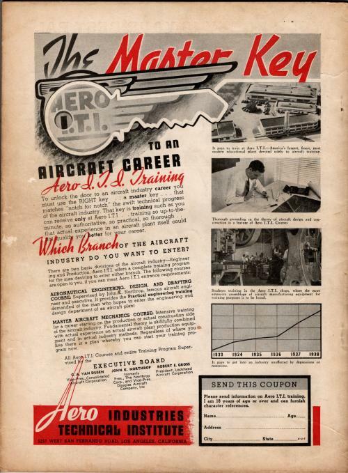 Air Trails Sep 1938 Bill Barnes Full-Length Novel by George L. Eaton