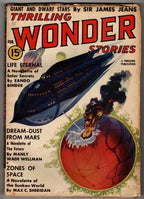 Thrilling Wonder February 1938 Sci-Fi Cvr; MW Wellman; Eando Binder; Frank Long