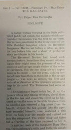 The Man Eater (Ben, King of Beasts) by E. R. Burroughs Fantasy House Galleys/...