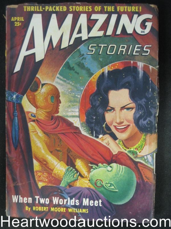 "Amazing Stories" April 1950 Fritz Leiber