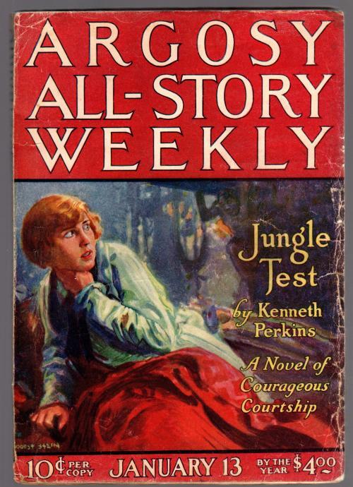 Argosy Jan 13 1923 Burroughs - Tarzan and the Golden Lion 6/7 - Pulp